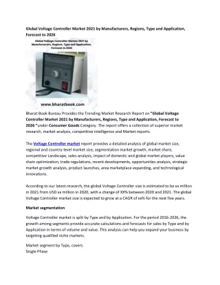 global voltage controller market 2021