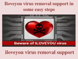 iloveyou virus removal support in some easy steps