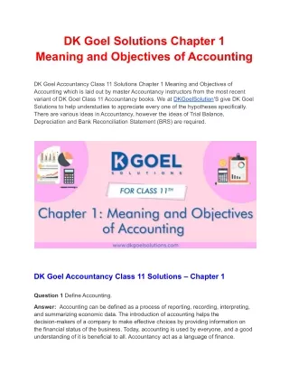 dk goel solutions chapter 1 meaning