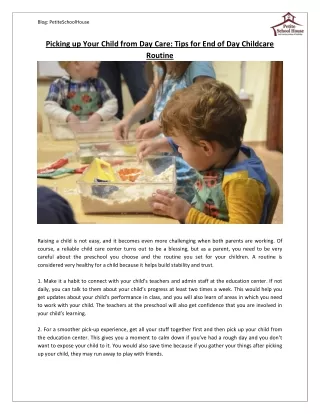 blog petiteschoolhouse picking up your child from