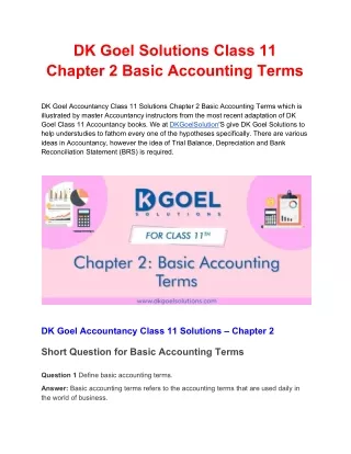 dk goel solutions class 11 chapter 2 basic