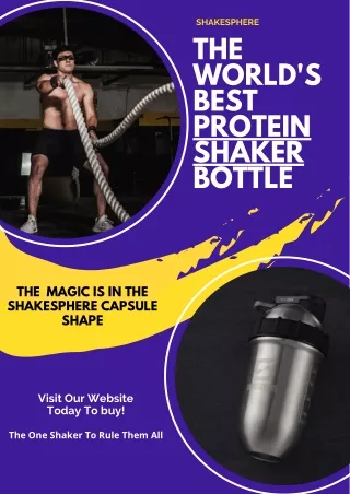 Make Awesome Shakes with the help of Shakesphere Shaker Bottle