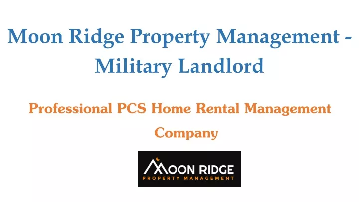 moon ridge property management military landlord