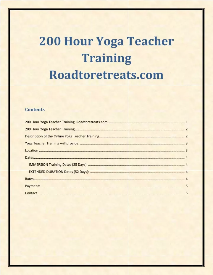200 hour yoga teacher training roadtoretreats com