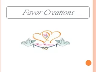 Favor Creations:  Stupendous Personalized Wedding Favors