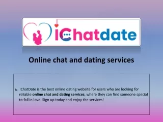 Online chat and dating services