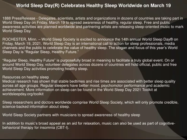 world sleep day r celebrates healthy sleep