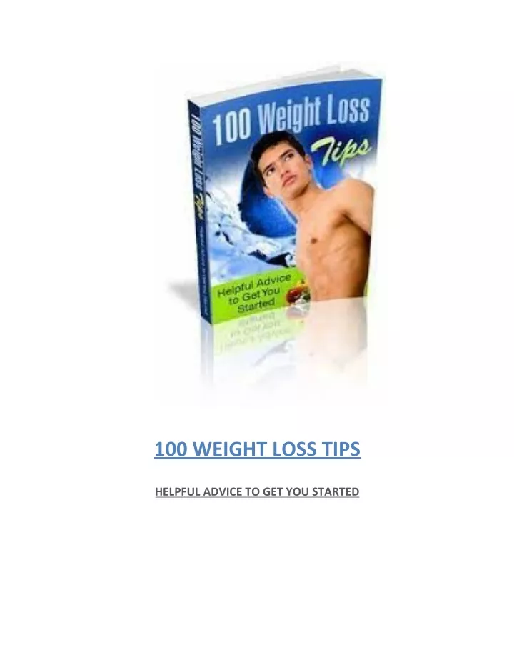 100 weight loss tips