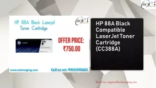 HP 88A Black Compatible LaserJet Toner Cartridge (CC388A)