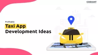 Taxi App Development Ideas