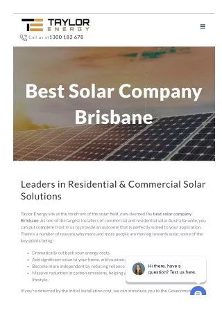 Commercial Solar Brisbane