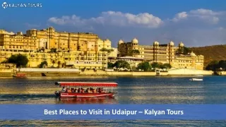 Best Places to Visit in Udaipur – Kalyan Tours