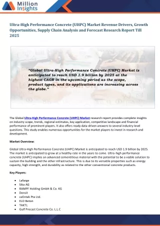 ultra high performance concrete uhpc market