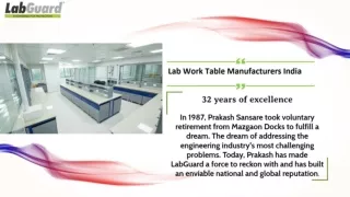 Lab Work Table Manufacturers India - Labguard
