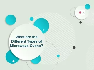 what are the different types of microwave ovens