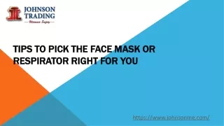 tips to pick the face mask or tips to pick