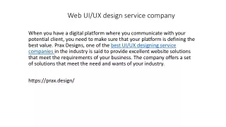 web ui ux design service company