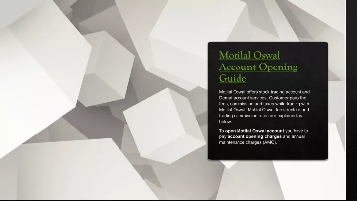 motilal oswal account opening guide