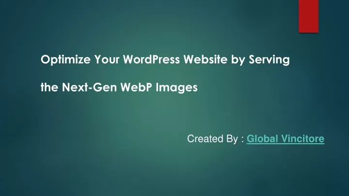 optimize your wordpress website by serving
