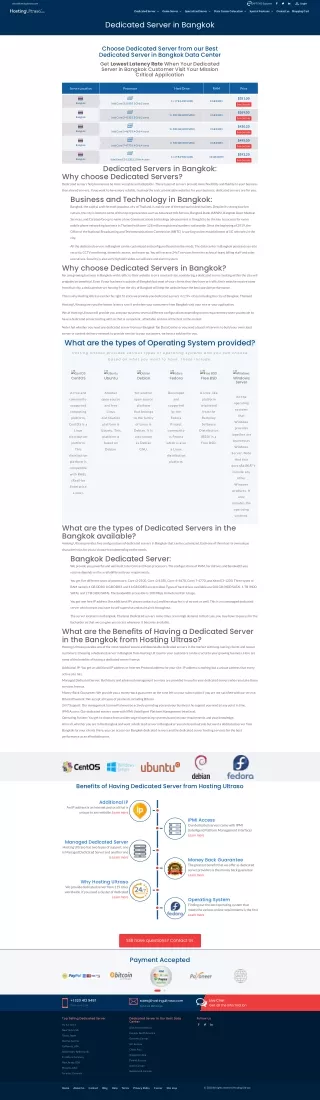 Bangkok Dedicated Server