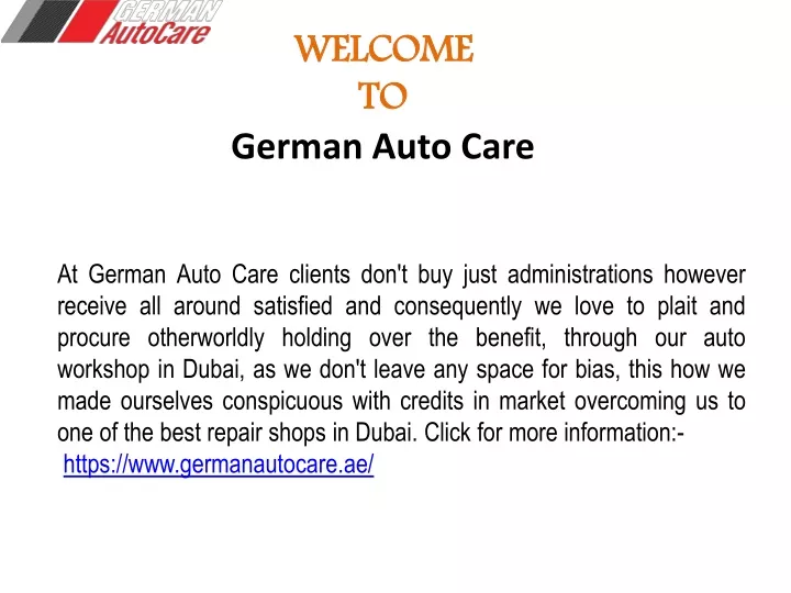 welcome to german auto care