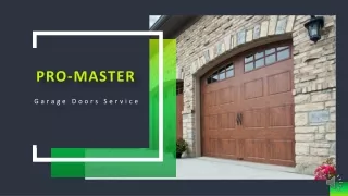 Garage Door Opener – Pro-Master