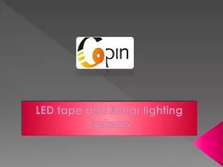 led tape and linear lighting systems