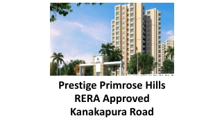 Prestige New Property at Kanakapura Road