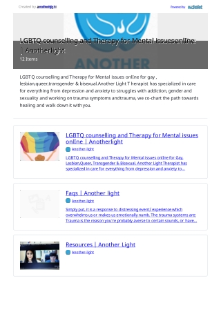 LGBTQ counselling and Therapy for Mental issues onlIne | Anotherlight