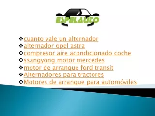 cuanto vale un alternador alternador opel astra