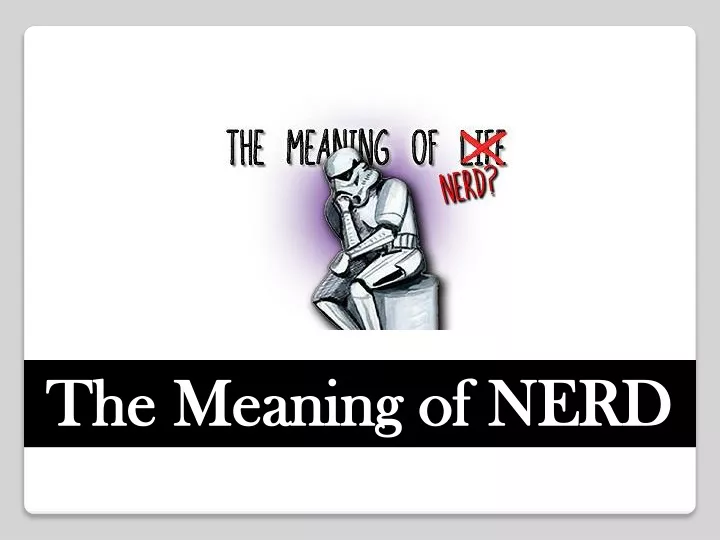 the meaning of nerd