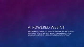 ai powered webint