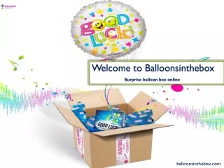 Surprise balloon box online