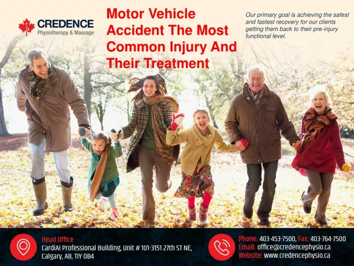 motor vehicle accident the most common injury