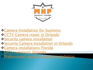 camera installation for business cctv camera