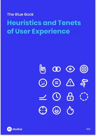 The Blue Book - Heuristics and Tenets of User Experience
