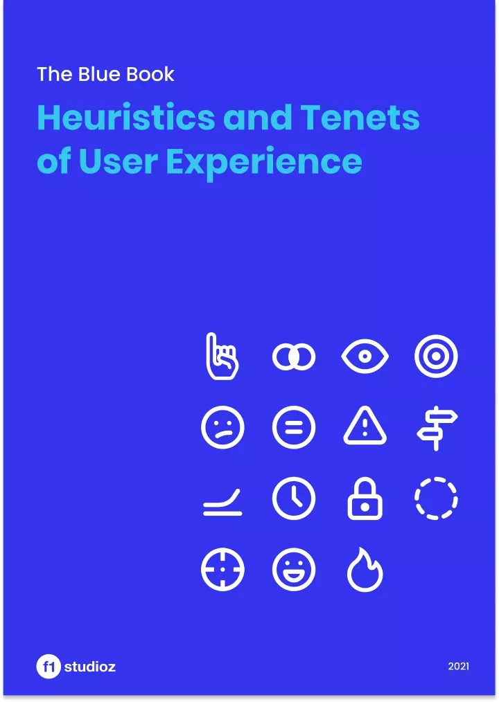 the blue book heuristics and tenets of user