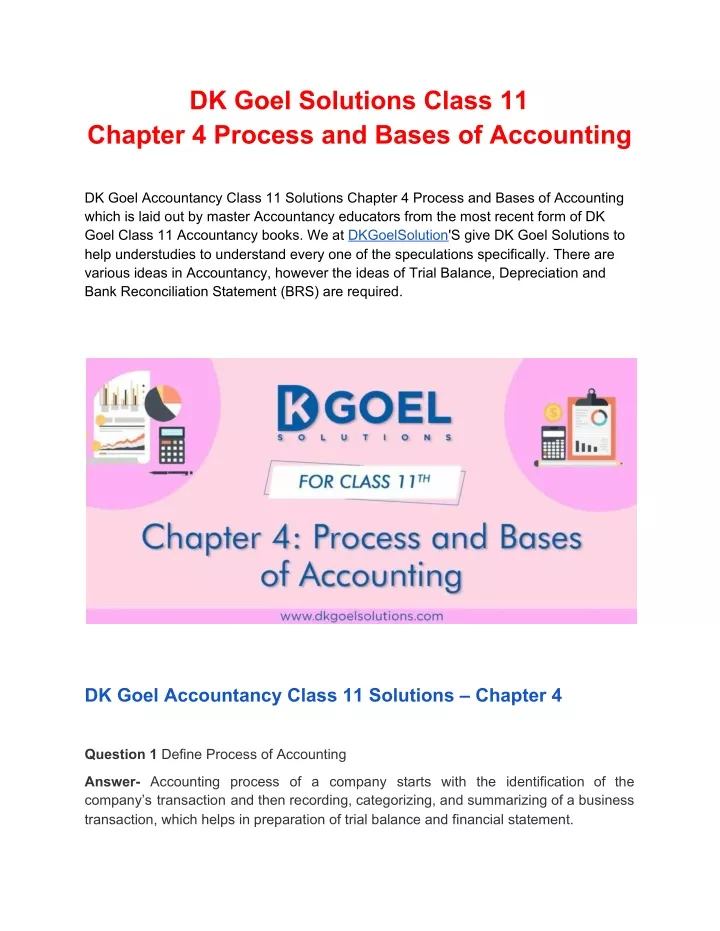 dk goel solutions class 11 chapter 4 process