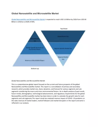 global nanosatellite and microsatellite market