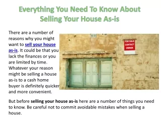 everything you need to know about selling your
