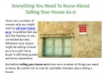 Everything You Need To Know About Selling Your House As-is - slide 1