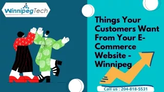 5 Things Your Customers Want From Your E-Commerce Website - Winnipeg