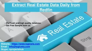 extract real estate data daily from redfin