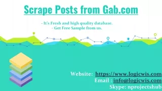 scrape posts from gab com