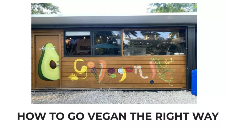 how to go vegan the right way