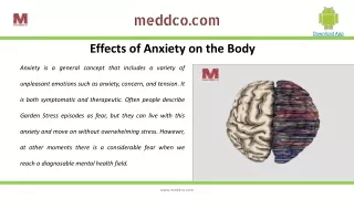 Effects of Anxiety on The Body