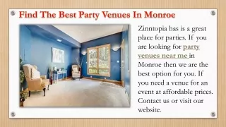 Find the Best Party Venues in Monroe