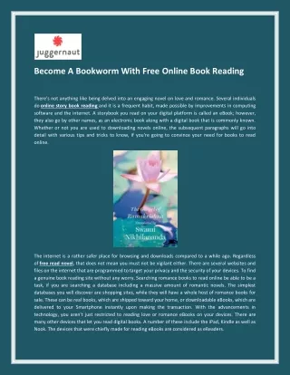 Become A Bookworm With Free Online Book Reading