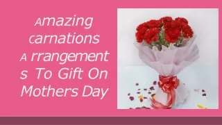 Amazing carnations arrangements to gift on Mother's Day