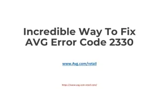 incredible way to fix avg error code 2330